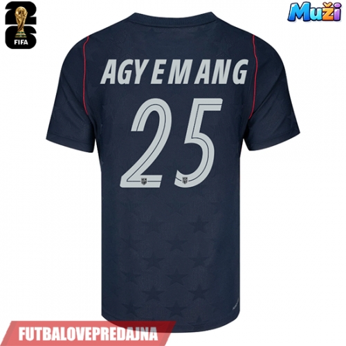 Lacne Muži Futbalové dres Spojené štáty Patrick Agyemang #25 MS 2026 Krátky Rukáv - Preč